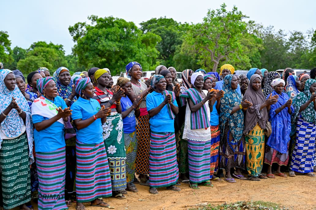 Visite du Premier ministre sur le site des aménagements communautaires de bas-fonds de Yibi, village de la commune d’Arbollé, dans la province du Passoré, 03 juillet 2026