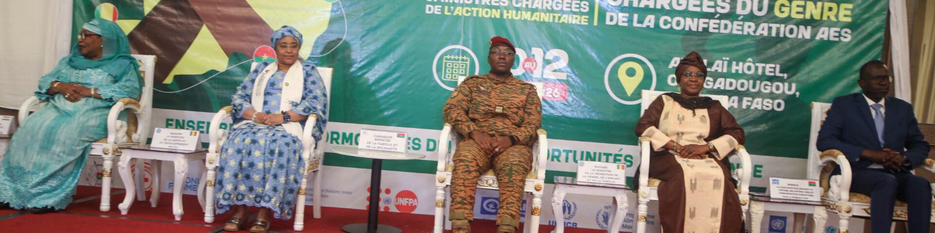 Clôture du 2ᵉ Forum des ministres chargés de l’Action humanitaire et la 2ᵉ Réunion des ministres chargés du Genre de l'AES, 12 août 2026