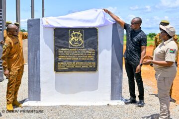 Le Premier ministre, Rimtalba Jean Emmanuel Ouédraogo, a procédé, ce dimanche 2 août 2026, à la mise en eau du périmètre irrigué de Niéguéma-Toukôrô, dans la commune rurale de Bama