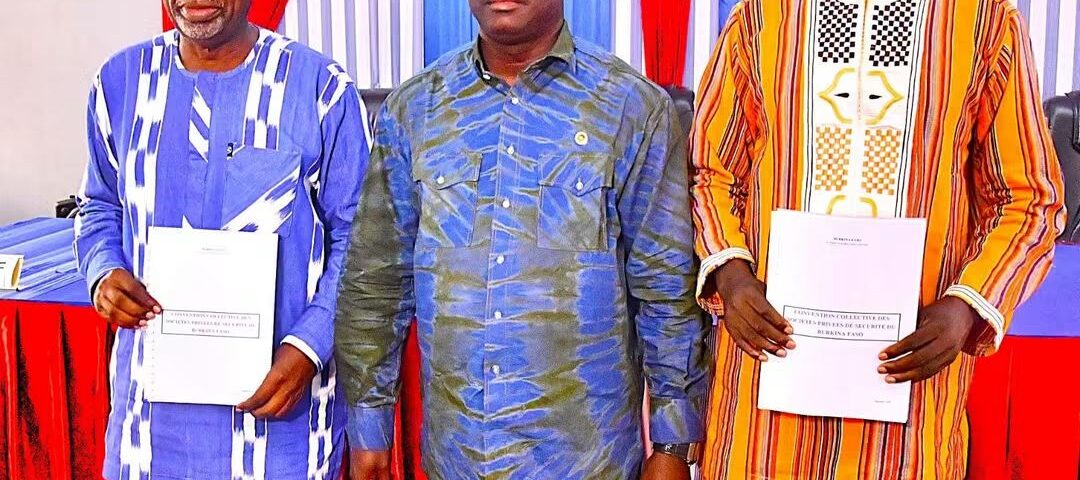 Les sociétés privées de sécurité du Burkina Faso signent une convention collective portant le salaire minimum à 57 000 F CFA, 29 septembre 2026