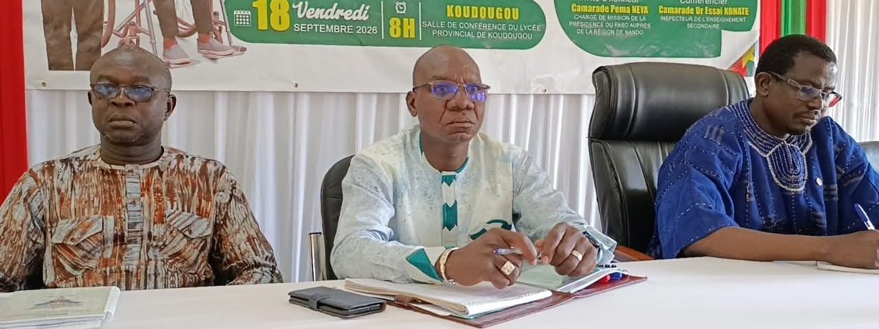 Conférence sur le manifeste de la RPP au profit de la jeunesse de Koudougou, 18 septembre 2026
