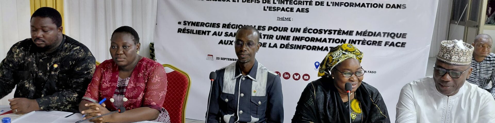 La Conférence sous-régionale sur les enjeux et défis de l’intégrité de l’information dans l’espace AES s’est ouverte ce mercredi 23 septembre 2026 à Ouagadougou